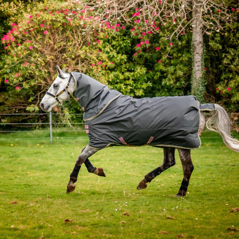 Horseware - Couverture d'extérieur Amigo Hero Ripstop Plus shadow/ lime/ marine 100g | - Ohlala