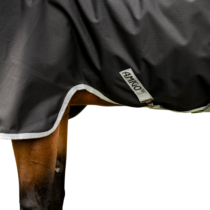 Horseware - Couverture d'extérieur Amigo Ripstop 900D Quarter Horse Plus Turnout noir/ silver 0g