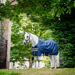 Horseware - Buitendeken Amigo Ripstop 900 Original fleece voering marine/ titanium grey 50g | - Ohlala