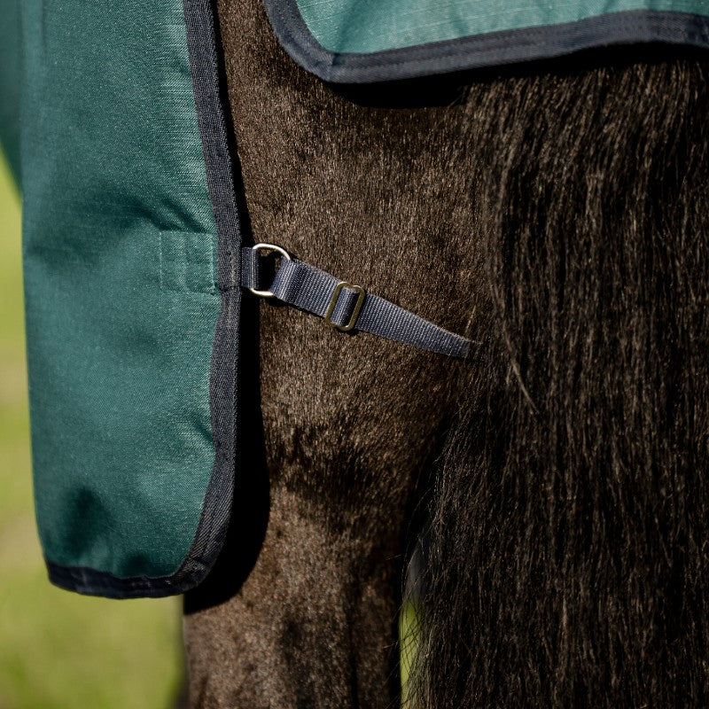 Horseware - Couverture d'extérieur Amigo Ripstop Plus Turnout dynasty green/ marine/ argent 200g