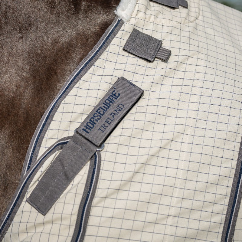 Horseware - Couverture d'extérieur Rambo Optimo Supreme Summer marine check/ thunderstorm grey/ argent 0g