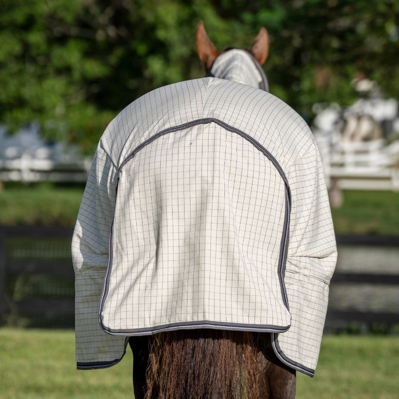 Horseware - Couverture d'extérieur Rambo Optimo Supreme Summer marine check/ thunderstorm grey/ argent 0g