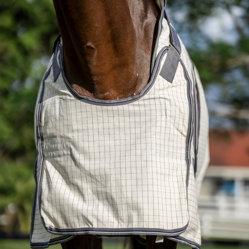 Horseware - Couverture d'extérieur Rambo Optimo Supreme Summer marine check/ thunderstorm grey/ argent 0g