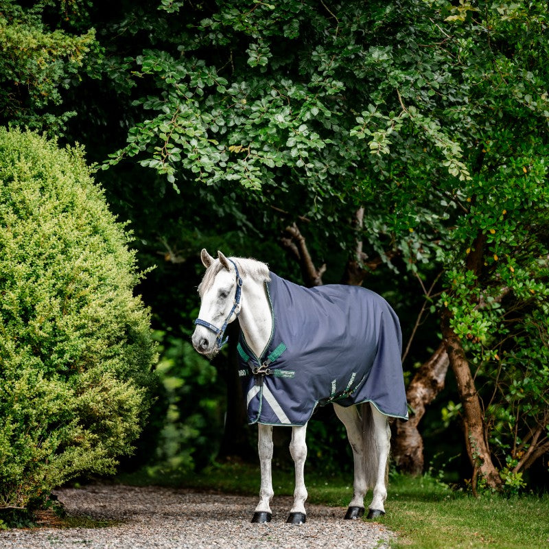Horseware - Couverture d'extérieur Rambo Wug marine/ hunter green/ argent 50g