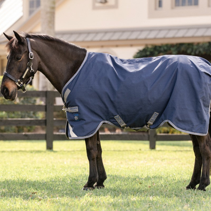 Horseware - Couverture d'extérieur Rhino Turnout VL marine/ titanium grey/ classic blue 250g