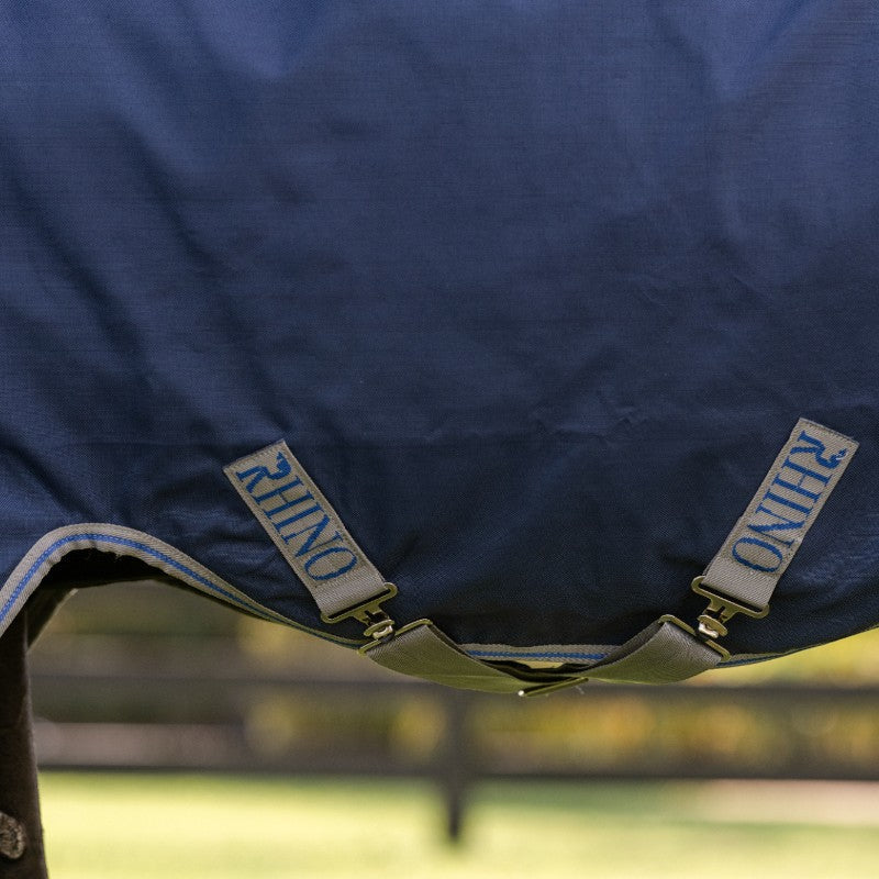 Horseware - Couverture d'extérieur Rhino Turnout VL marine/ titanium grey/ classic blue 250g