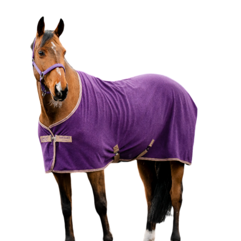 Horseware - Couverture polaire Amigo Fleece Cooler winterberry et taupe