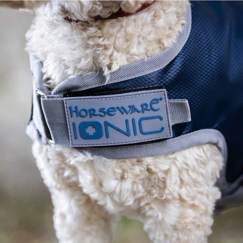 Horseware - Couverture pour chien Ionic Therapy imperial blue/ argent/ marine 50g