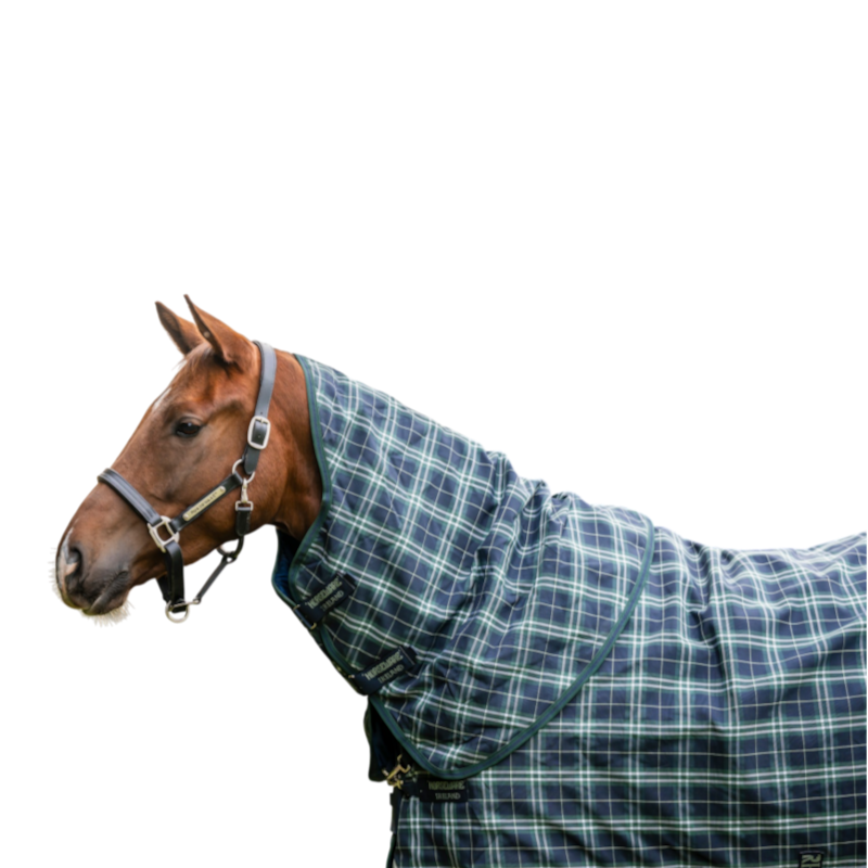 Horseware - Couvre-cou couverture d'extérieur Rhino Turnout hunter check/ green/ marine 0g