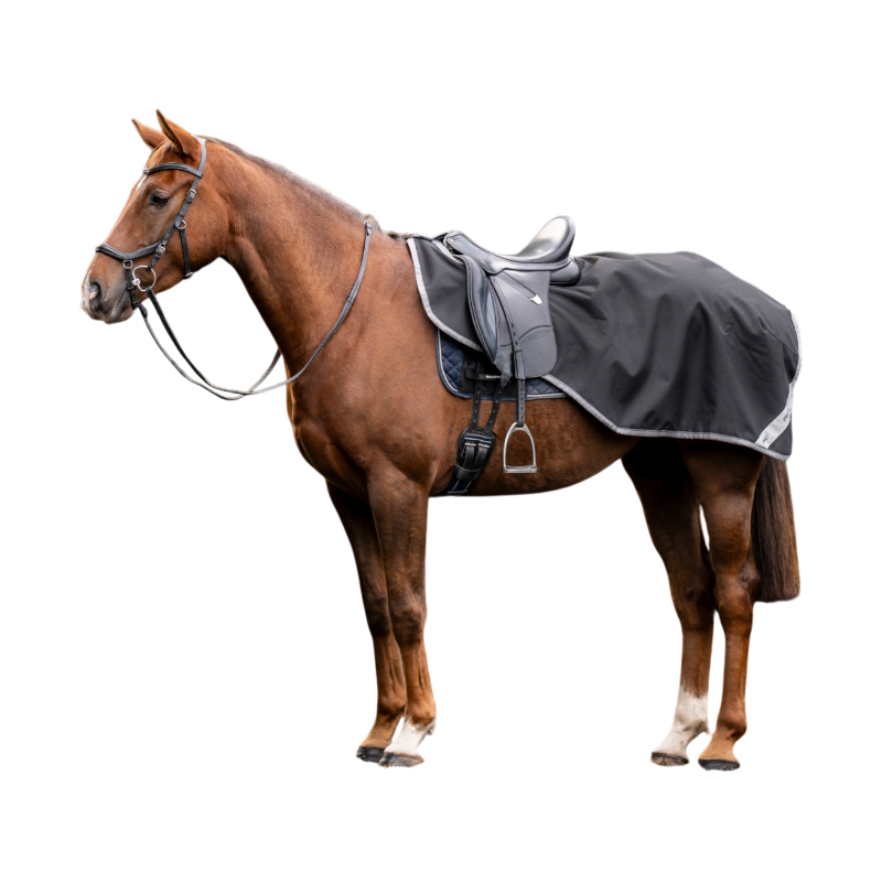 Horseware - Couvre-reins Amigo Ripstop noir/ titanium grey