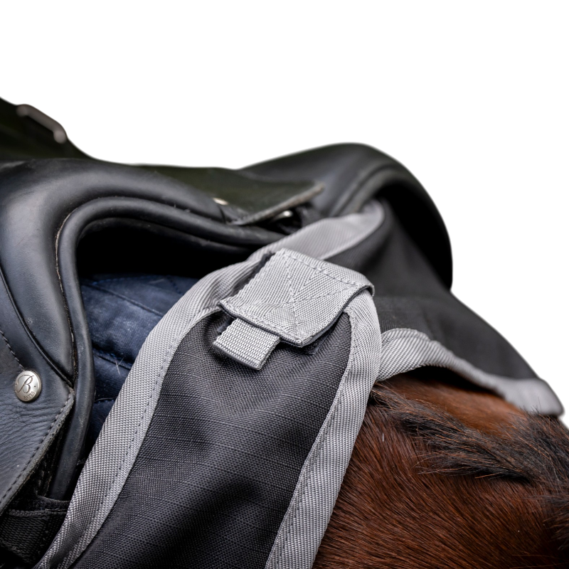 Horseware - Couvre-reins Amigo Ripstop noir/ titanium grey