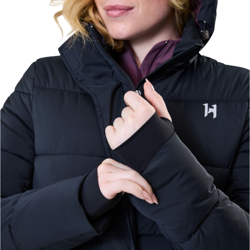 Horseware - Doudoune longues femme Verve noir