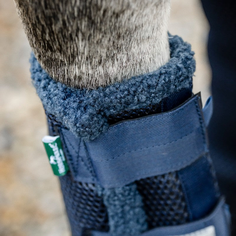 Horseware - Guêtres fermées de protection Show Ready marine/ argent