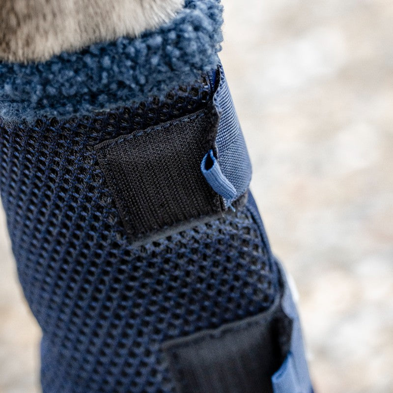 Horseware - Guêtres fermées de protection Show Ready marine/ argent