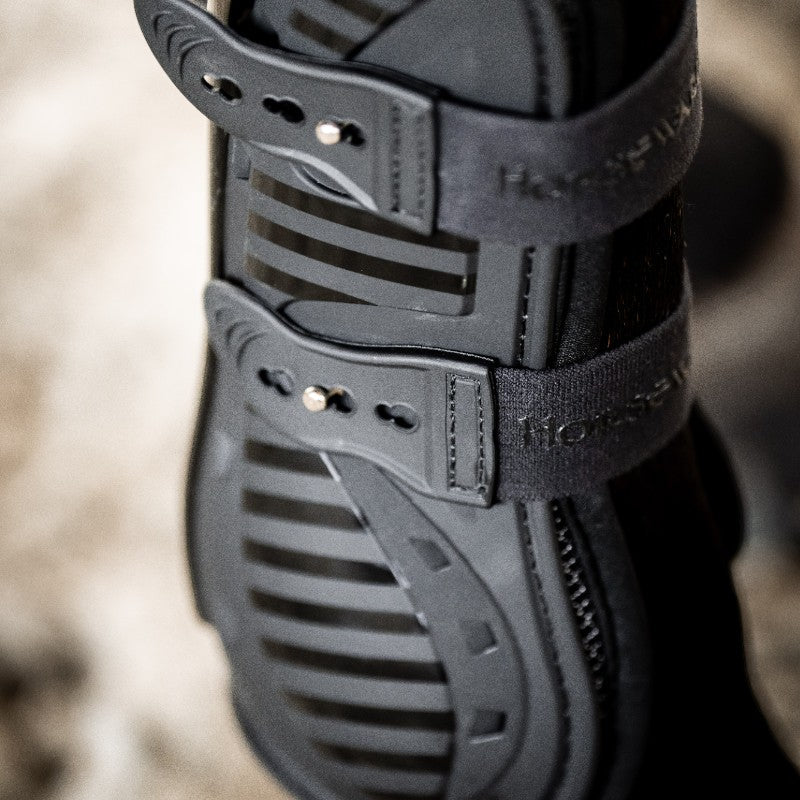 Horseware - Guêtres ouvertes Pro Bamboo noir | - Ohlala