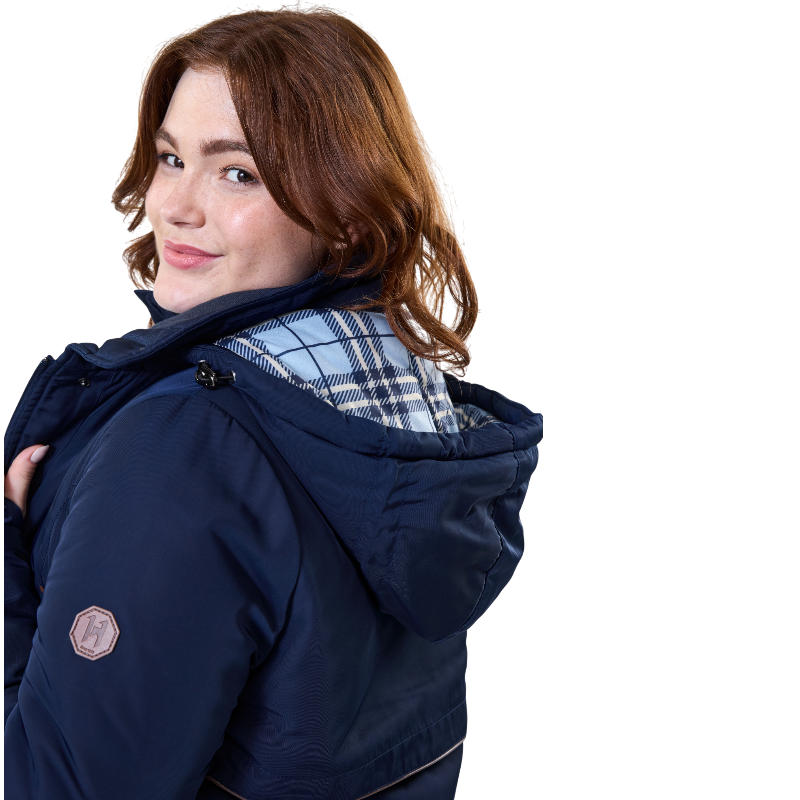 Horseware - Manteau manches longues femme Newmarket marine | - Ohlala