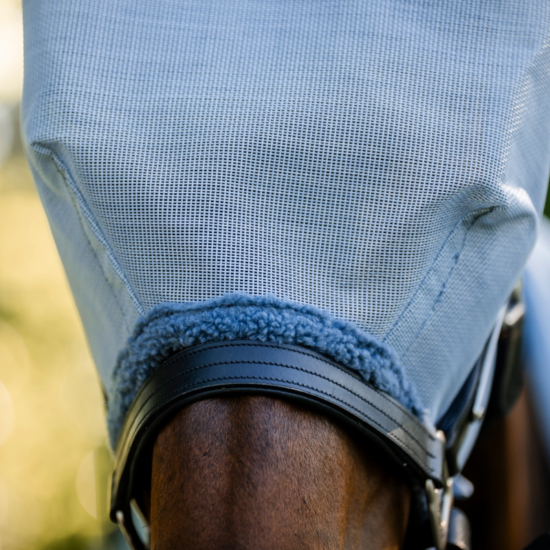 Horseware - Masque anti-mouches Amigo denim/ argent