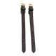 Horseware - Montant de mors Rambo Micklem noir et laiton (x2) | - Ohlala
