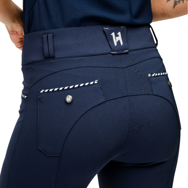 Horseware - Pantalon d'équitation femme Newmarket Mid Rise marine