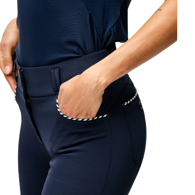 Horseware - Pantalon d'équitation femme Newmarket Mid Rise marine