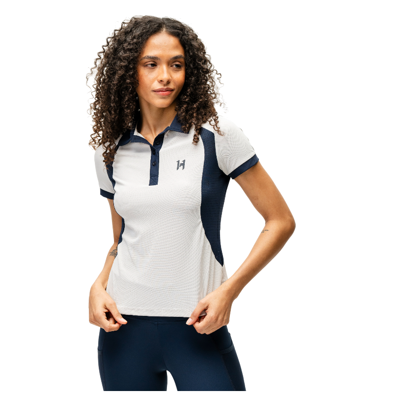 Horseware - Polo manches courtes femme Vital light grey