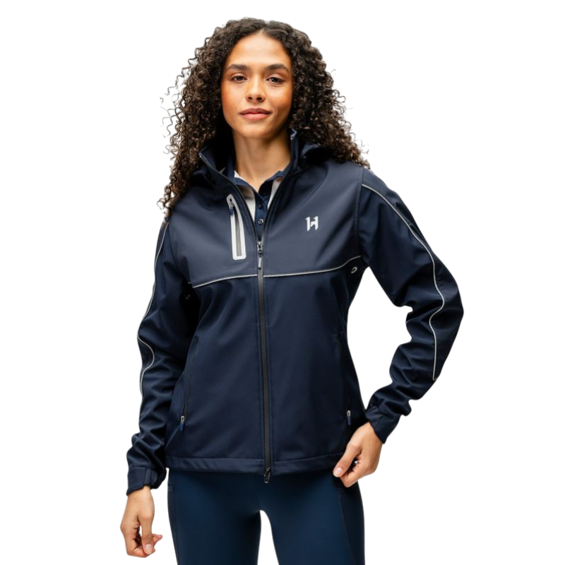 Horseware - Veste manches longues softshell femme Tempo marine
