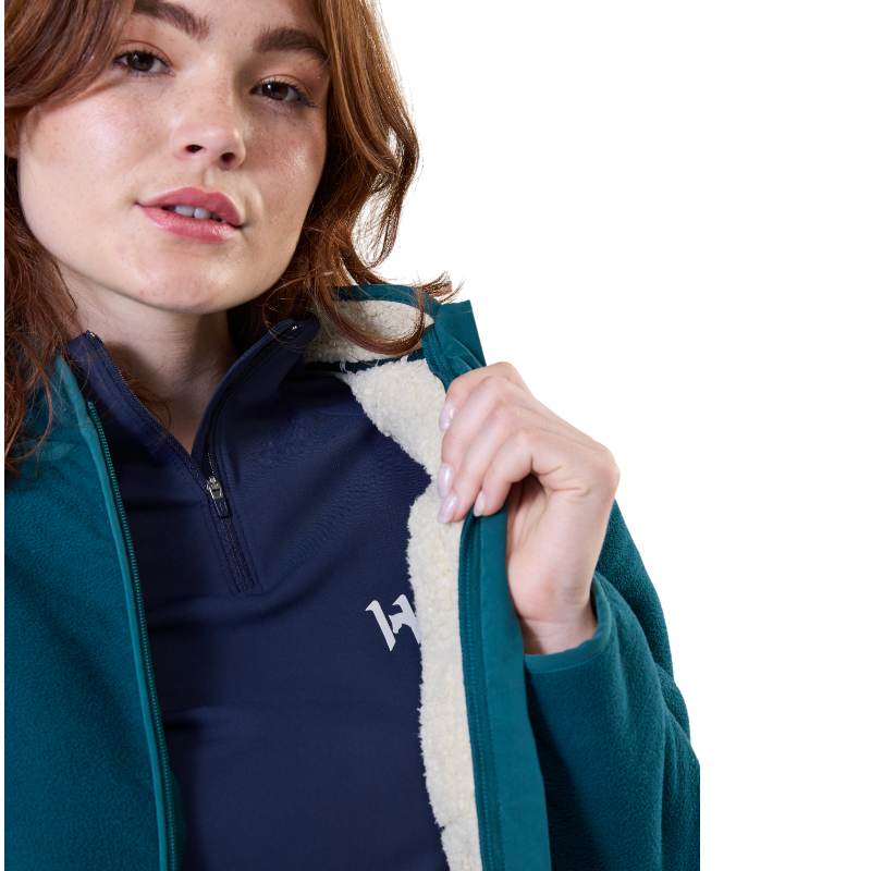 Horseware - Veste polaire manches longues femme Pace dynasty green