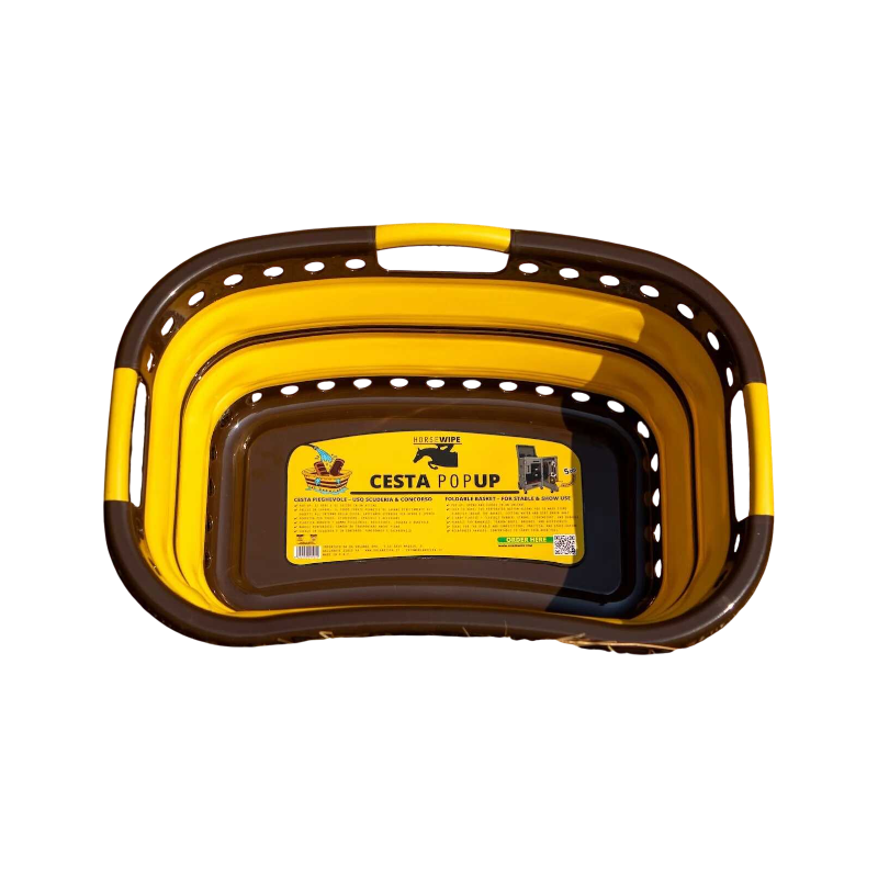 Horsewipe - Panier pliable jaune