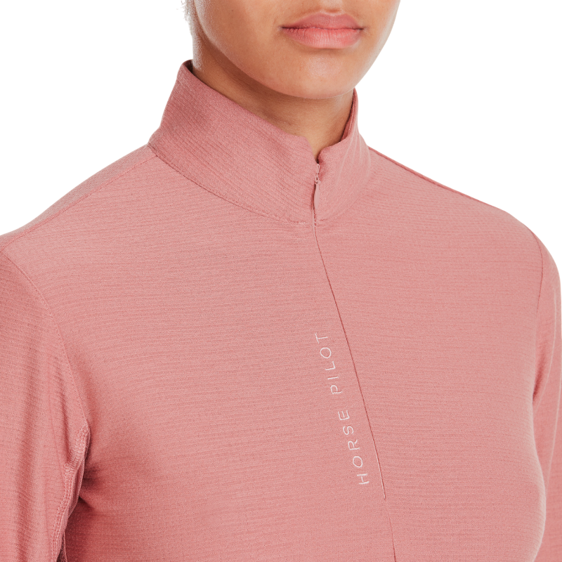 Horse Pilot - Baselayer manches longues femme Suntech brick dust