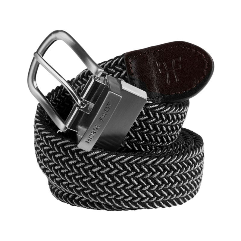 Horse Pilot - Ceinture unisexe Exchange Belt 2.0 noir/ blanc
