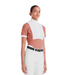 Horse Pilot - Wedstrijdhemd korte mouwen dames Monica brick dust | - Ohlala
