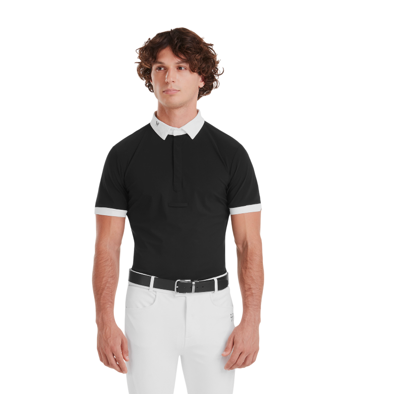Horse Pilot - Chemise de concours manches courtes homme Aerolight noir