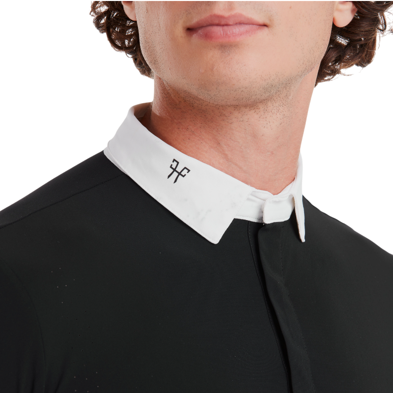 Horse Pilot - Chemise de concours manches courtes homme Aerolight noir