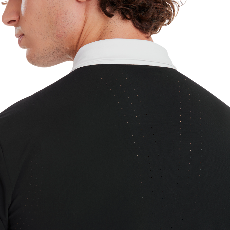 Horse Pilot - Chemise de concours manches courtes homme Aerolight noir