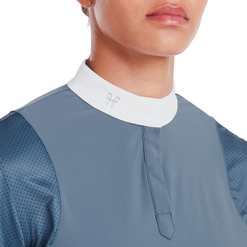 Horse Pilot - Chemise de concours manches longues femme Aerolight vintage indigo