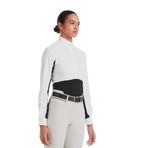Horse Pilot - Wedstrijdhemd lange mouwen dames Monica zwart | - Ohlala