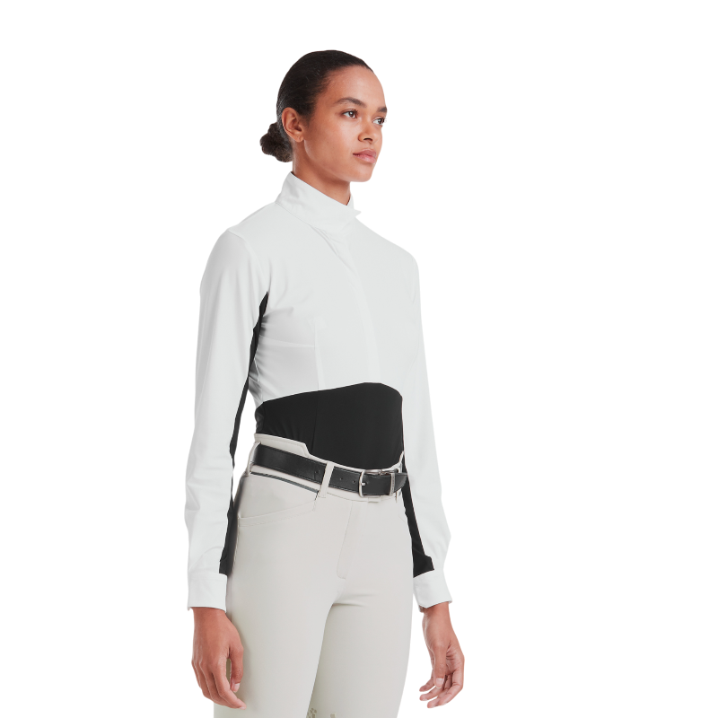 Horse Pilot - Chemise de concours manches longues femme Monica noir