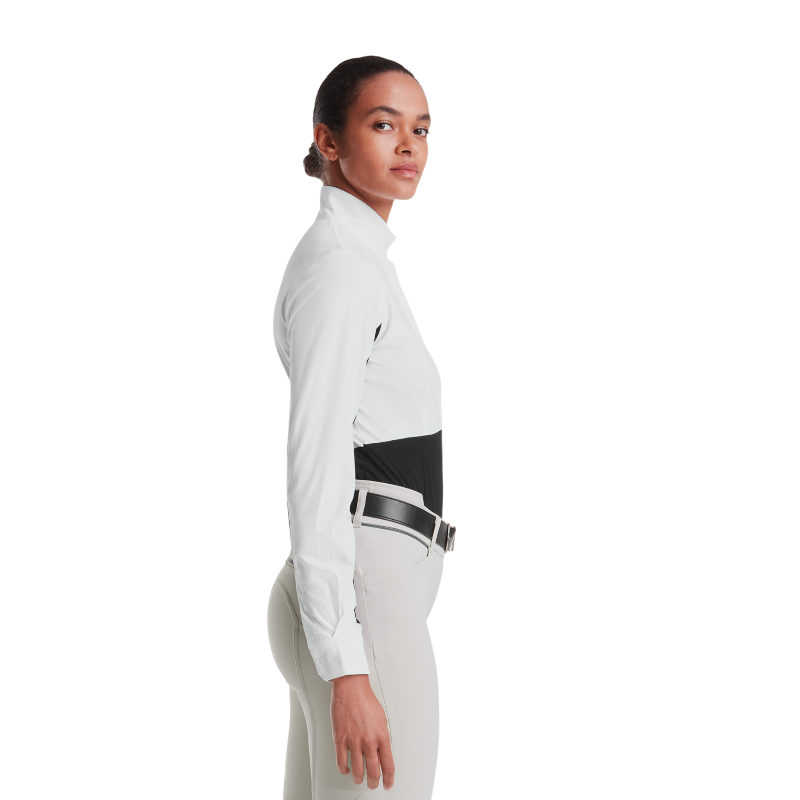 Horse Pilot - Chemise de concours manches longues femme Monica noir