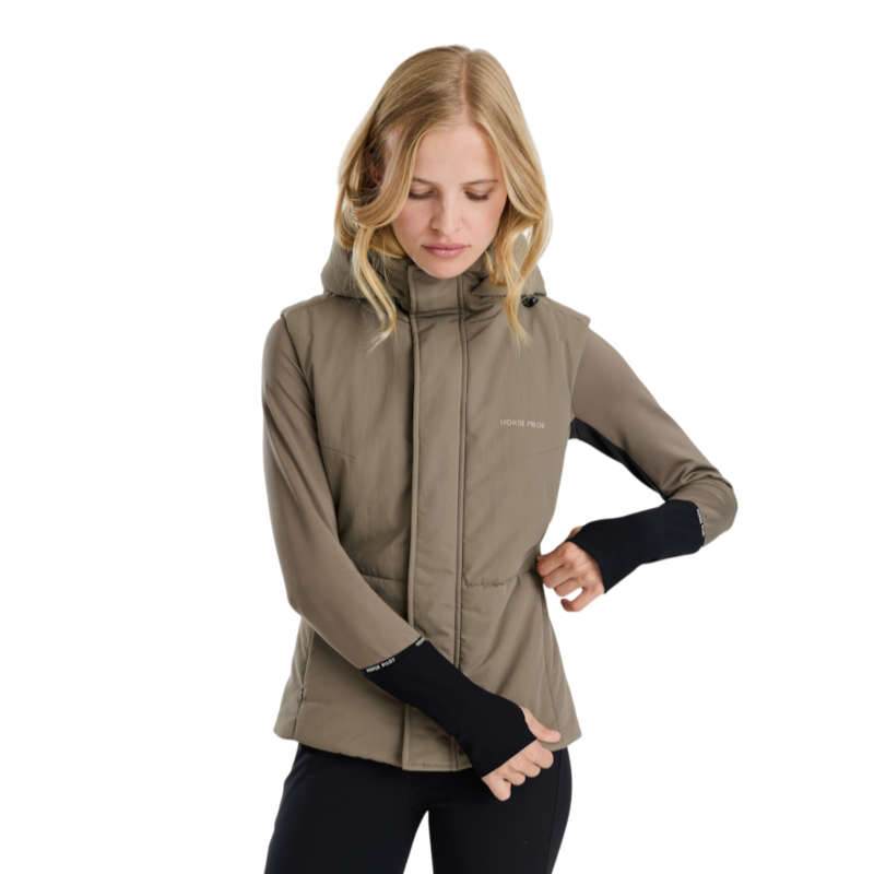Horse Pilot - Doudoune sans manches femme Frost morel brown
