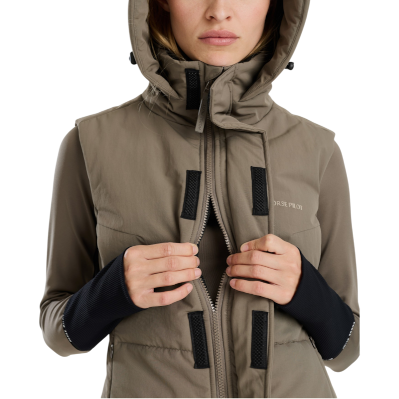 Horse Pilot - Doudoune sans manches femme Frost morel brown