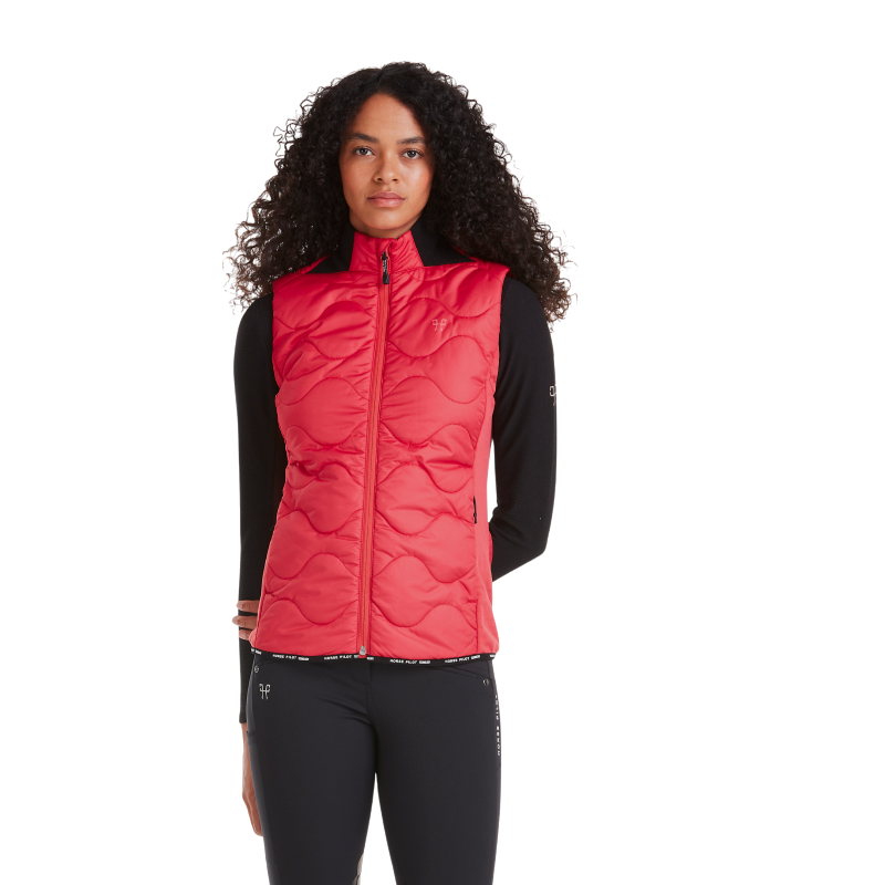 Horse Pilot - Doudoune sans manches femme Rider Vest lipstick