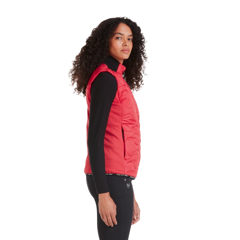 Horse Pilot - Doudoune sans manches femme Rider Vest lipstick