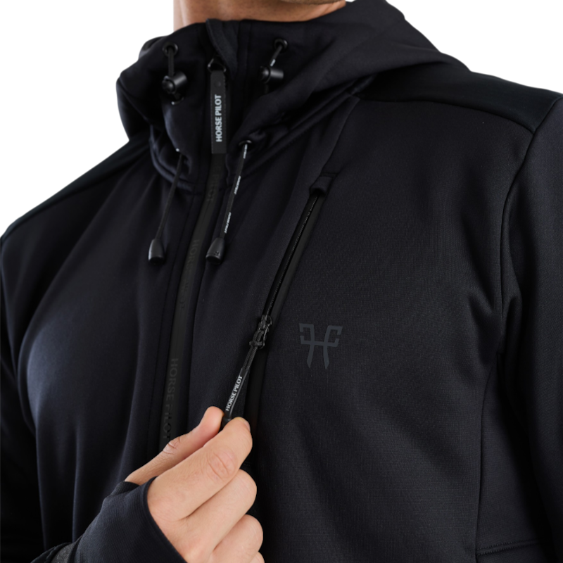 Horse Pilot - Gilet manches longues homme Quest noir