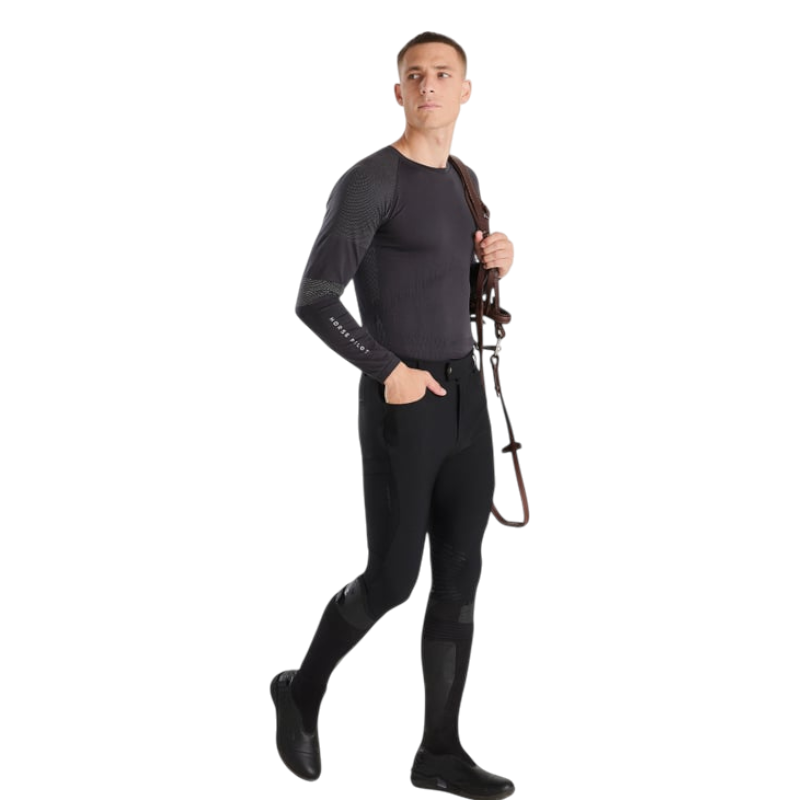 Horse Pilot - Pantalon d'équitaiton homme X-Perform Iconic noir