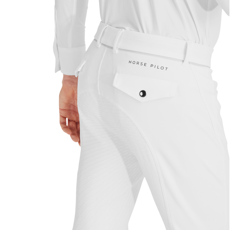 Horse Pilot - Pantalon d'équitation homme X-Grip blanc