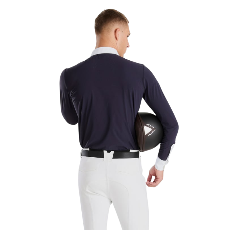 Horse Pilot - Polo de concours manches longues homme Aeris dark night | - Ohlala