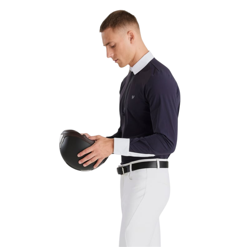 Horse Pilot - Polo de concours manches longues homme Aeris dark night | - Ohlala