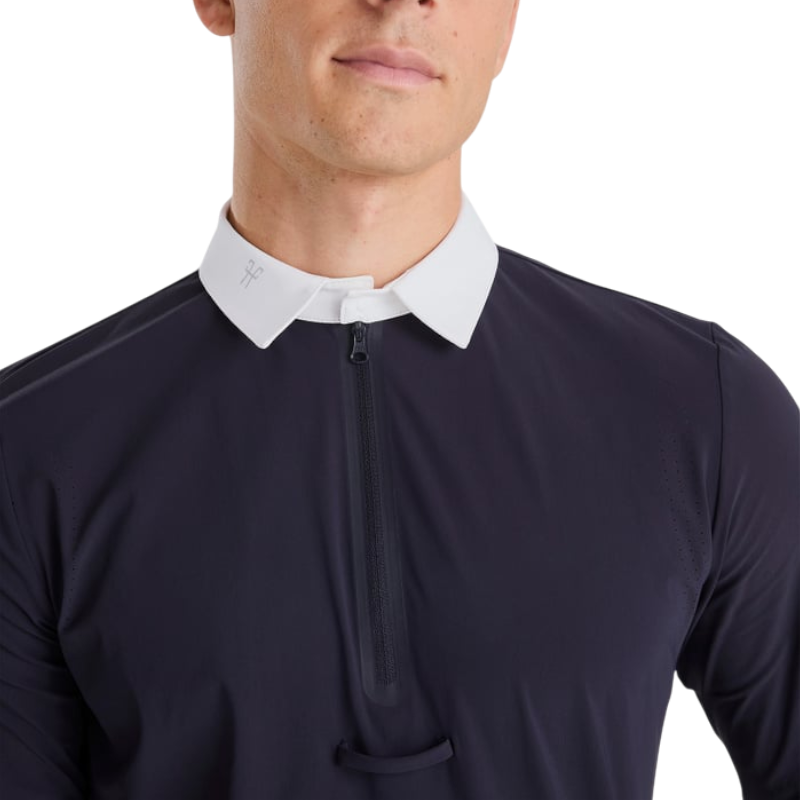 Horse Pilot - Polo de concours manches longues homme Aeris dark night | - Ohlala
