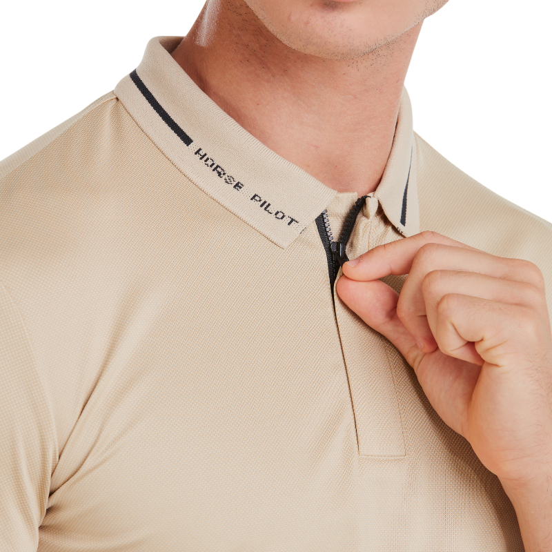 Horse Pilot - Polo manches courtes homme Atlas latte