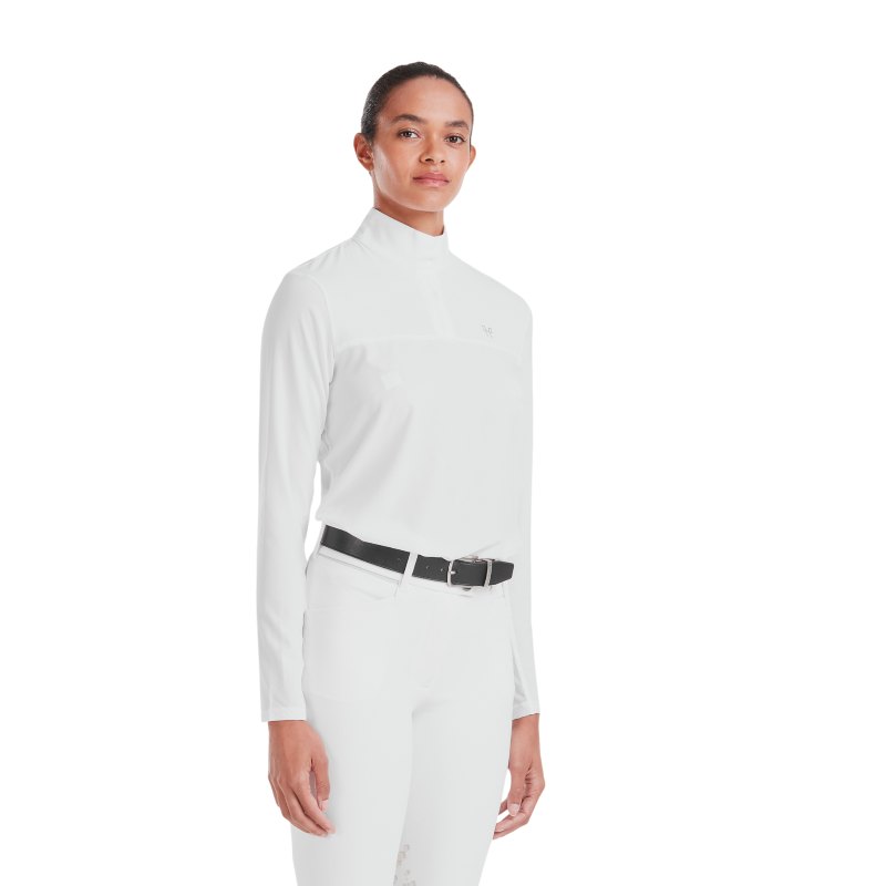 Horse Pilot - T-shirt manches longues femme Sunrise blanc